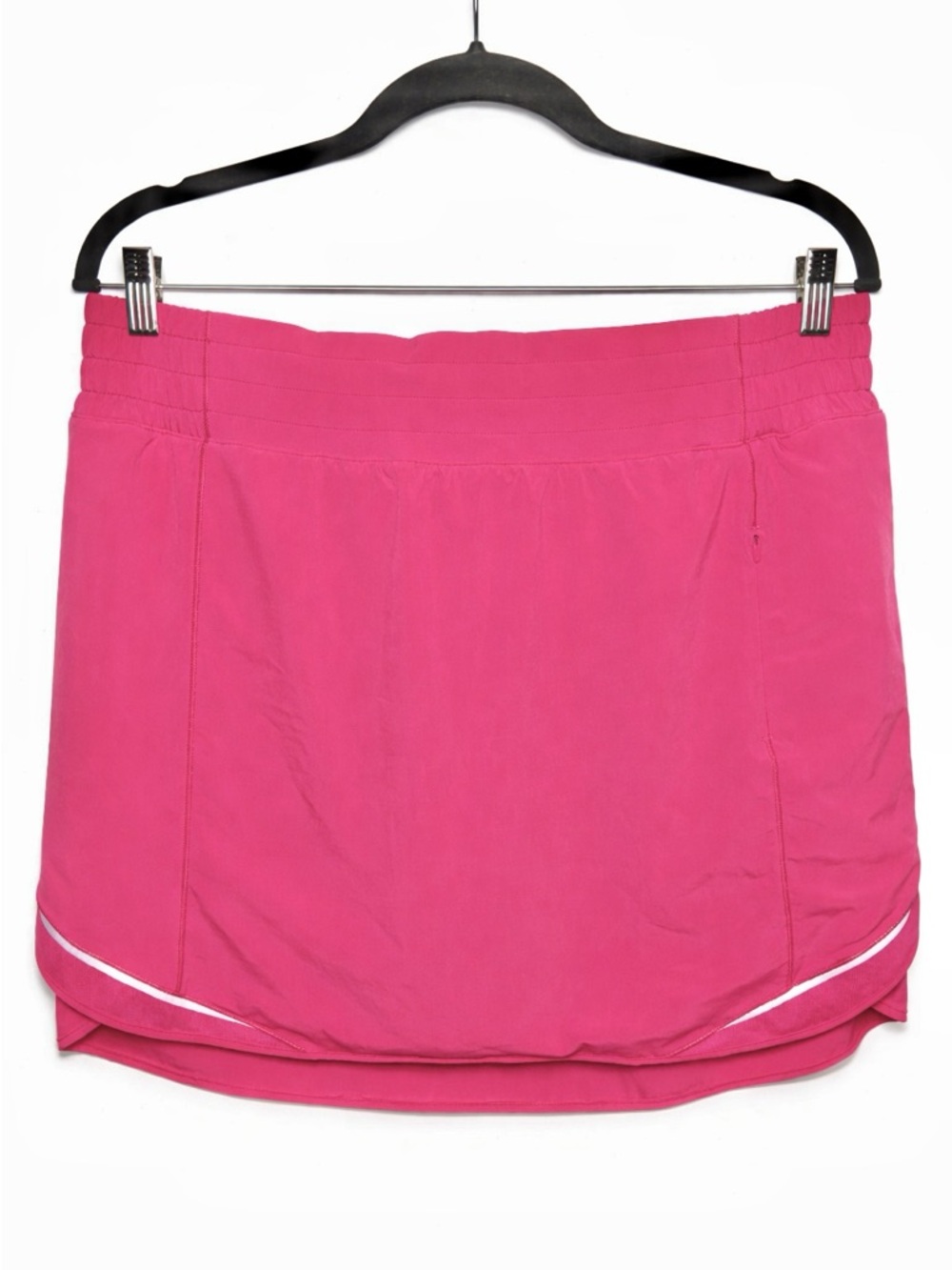 Lululemon Hotty Hot HR Skirt Long Sonic Pink Sz 14 Running Skort Pockets